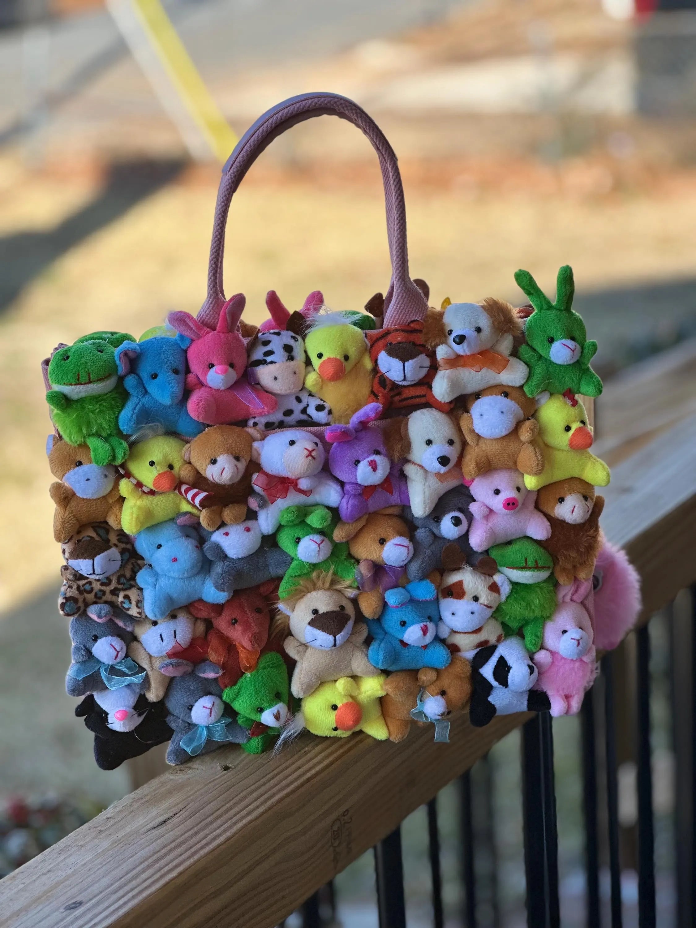 Delaina Made It Teddy & Friends Tote Purse