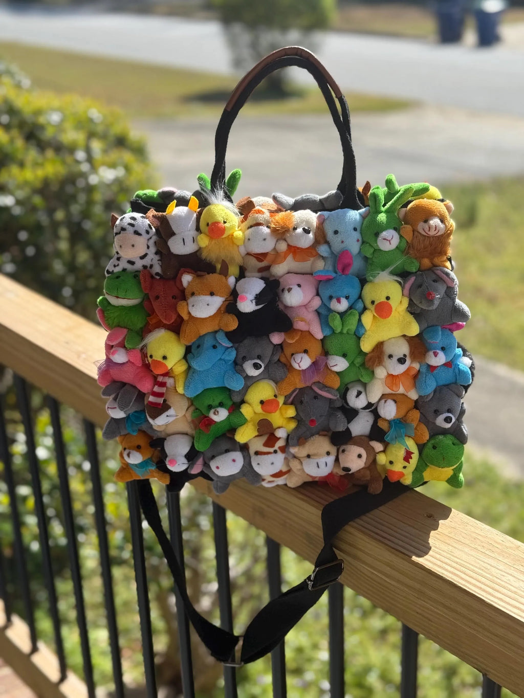 Delaina Made It Teddy & Friends Tote Purse