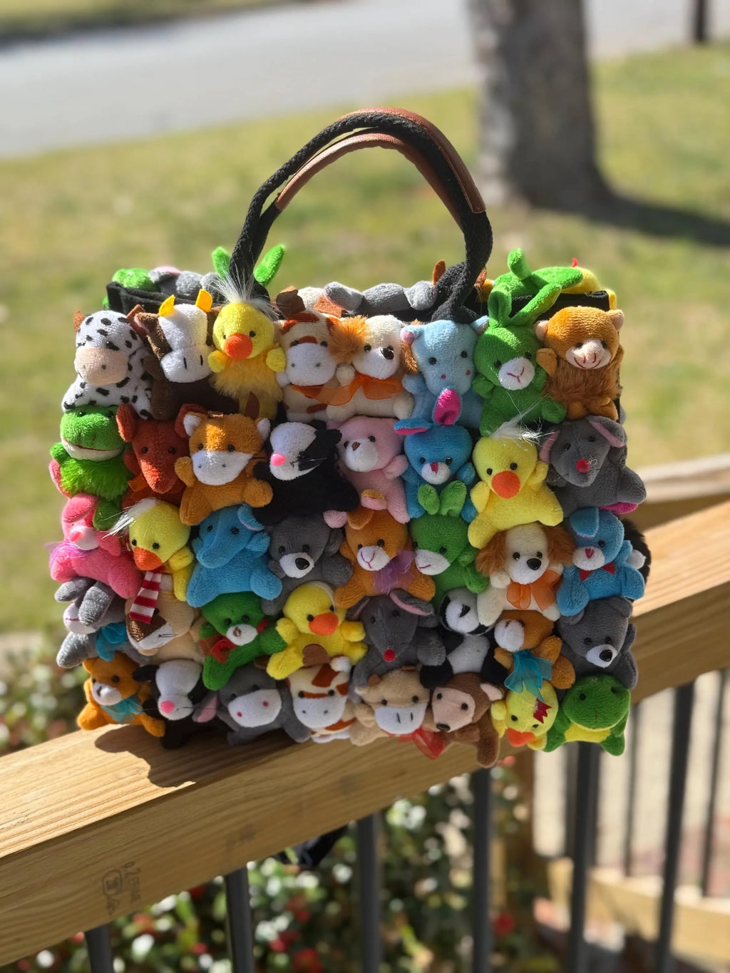 Delaina Made It Teddy & Friends Tote Purse