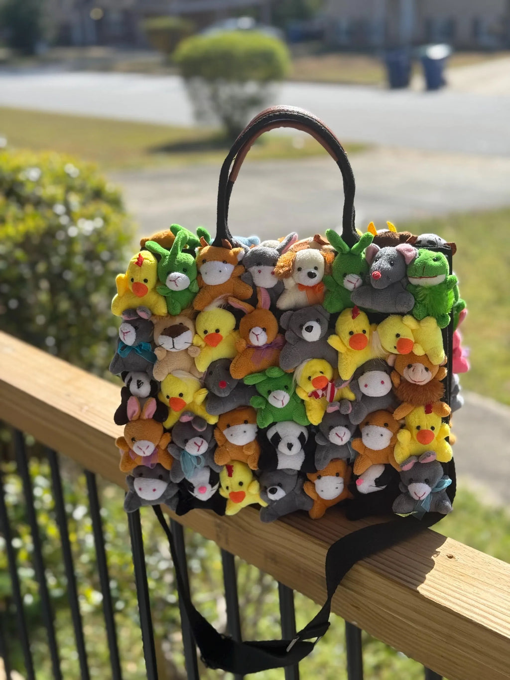 Delaina Made It Teddy & Friends Tote Purse