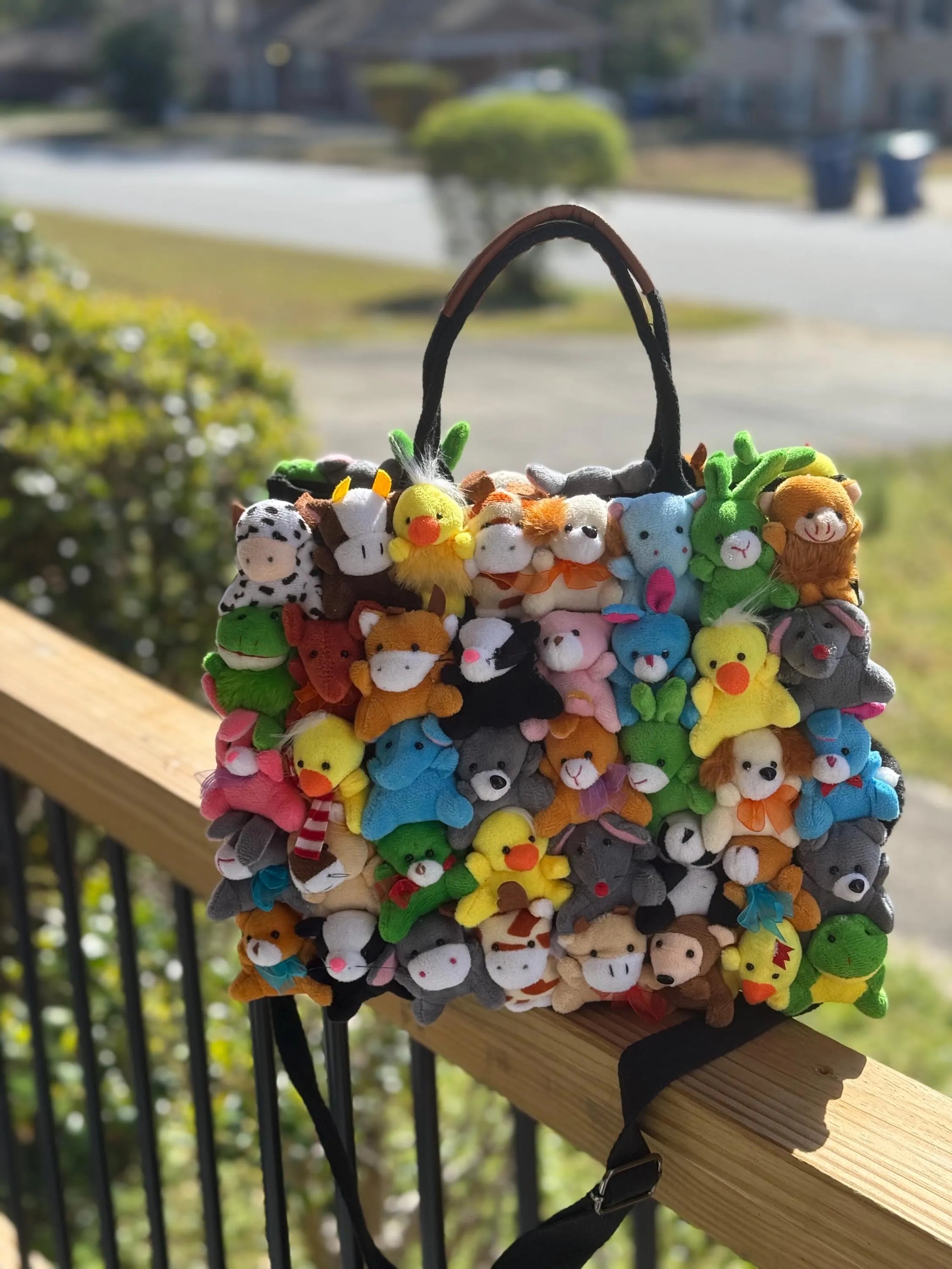 Delaina Made It Teddy & Friends Tote Purse