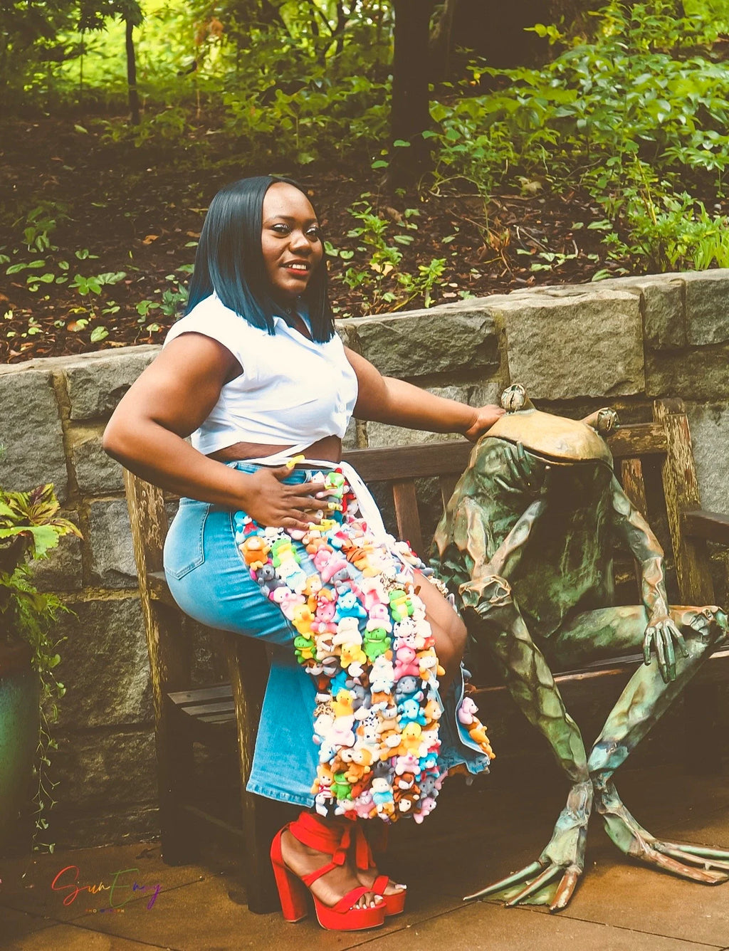 Delaina Made It Long Teddy & Friends Skirt