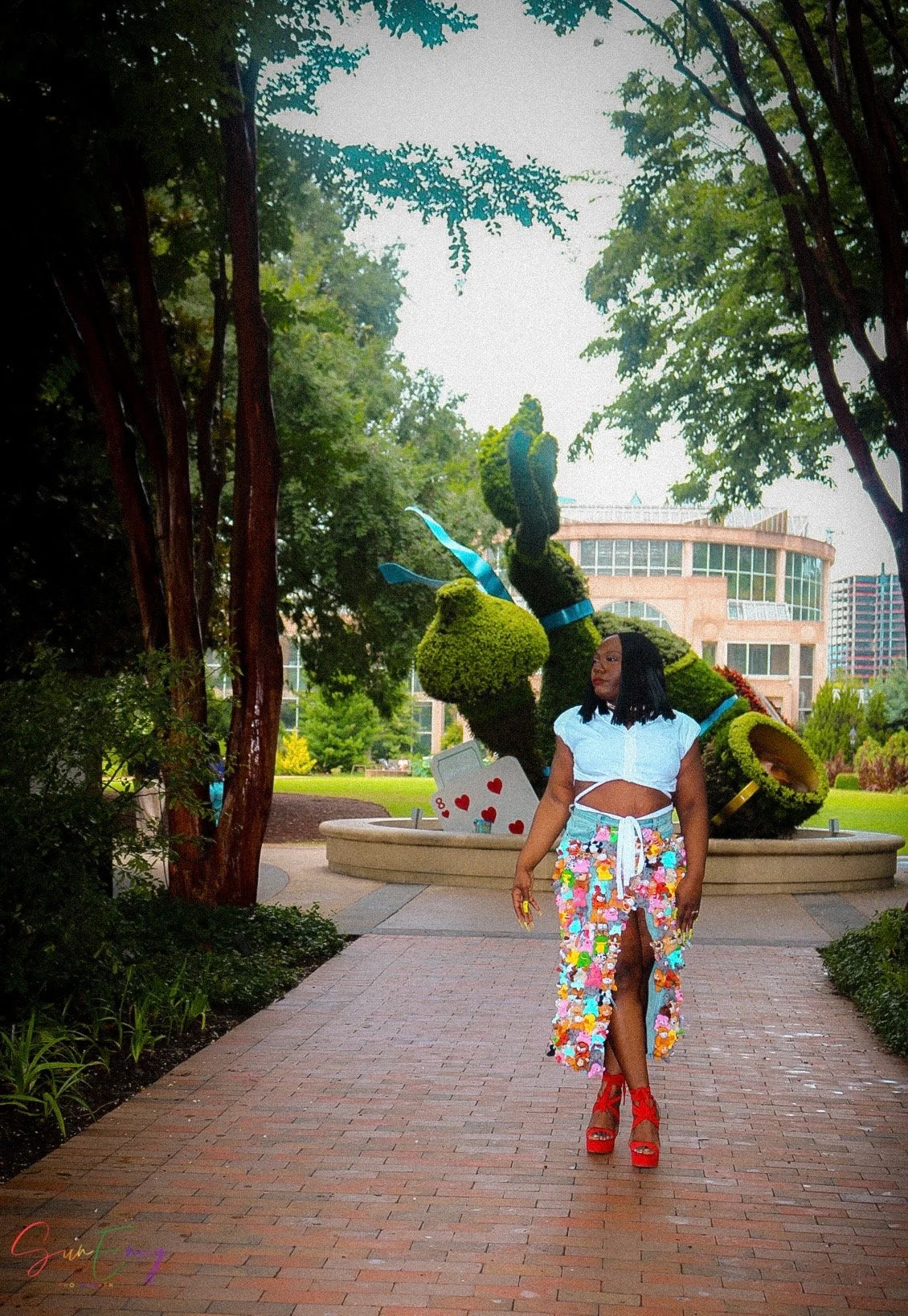 Delaina Made It Long Teddy & Friends Skirt