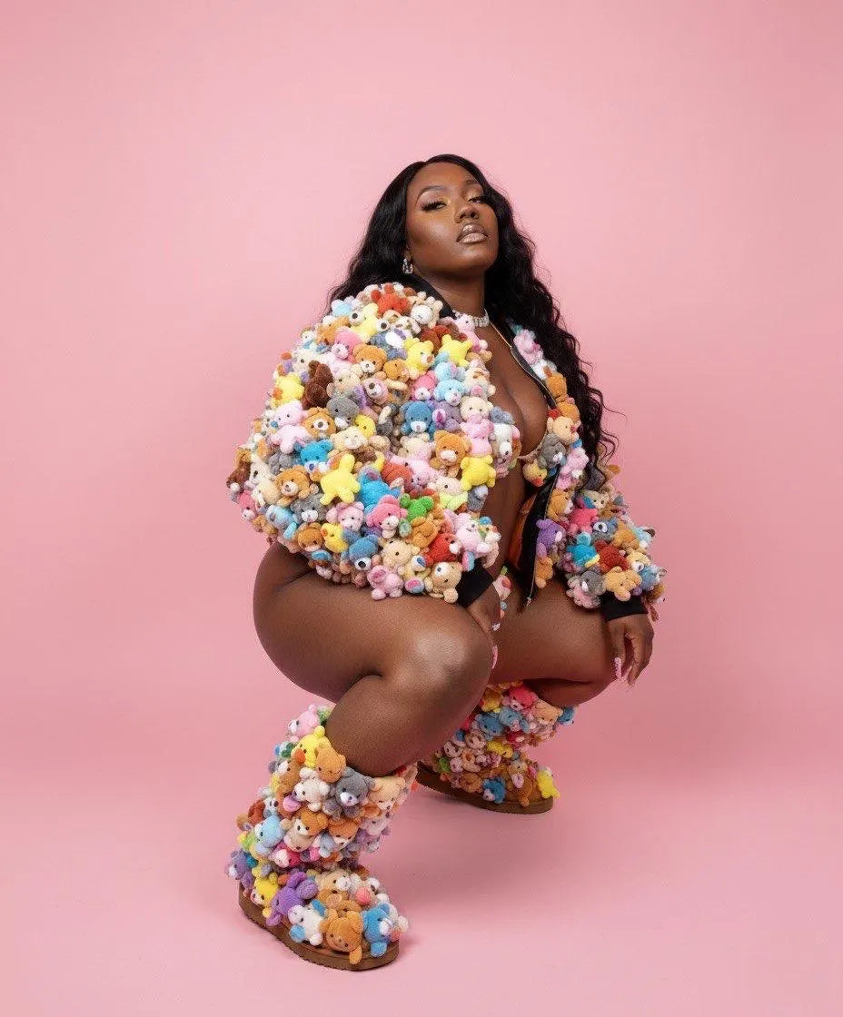 Delaina Made It Teddy & Friends Bomber Jacket (Unisex)