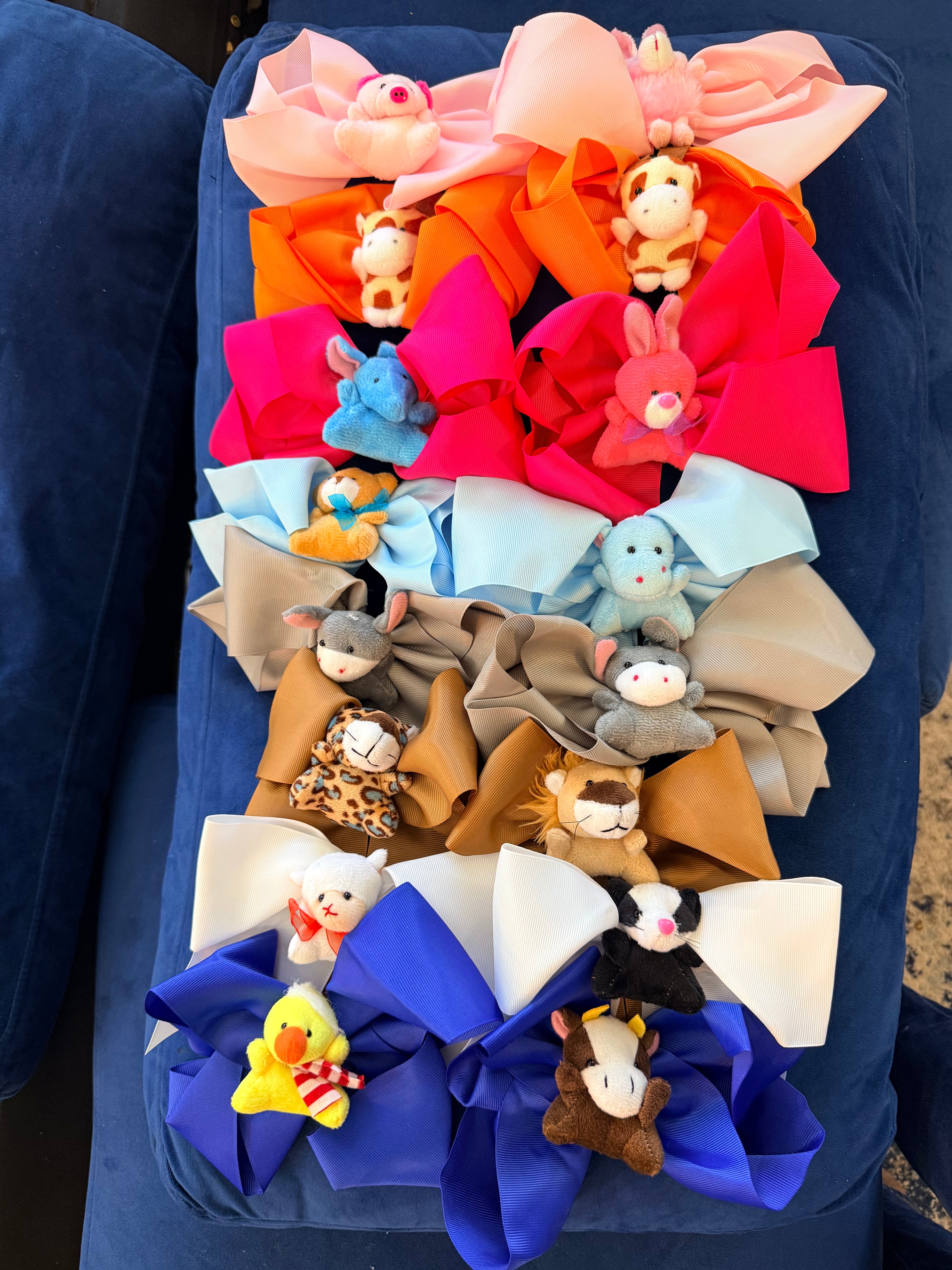 Teddy & Friends Hair Bows (Pack of 10)