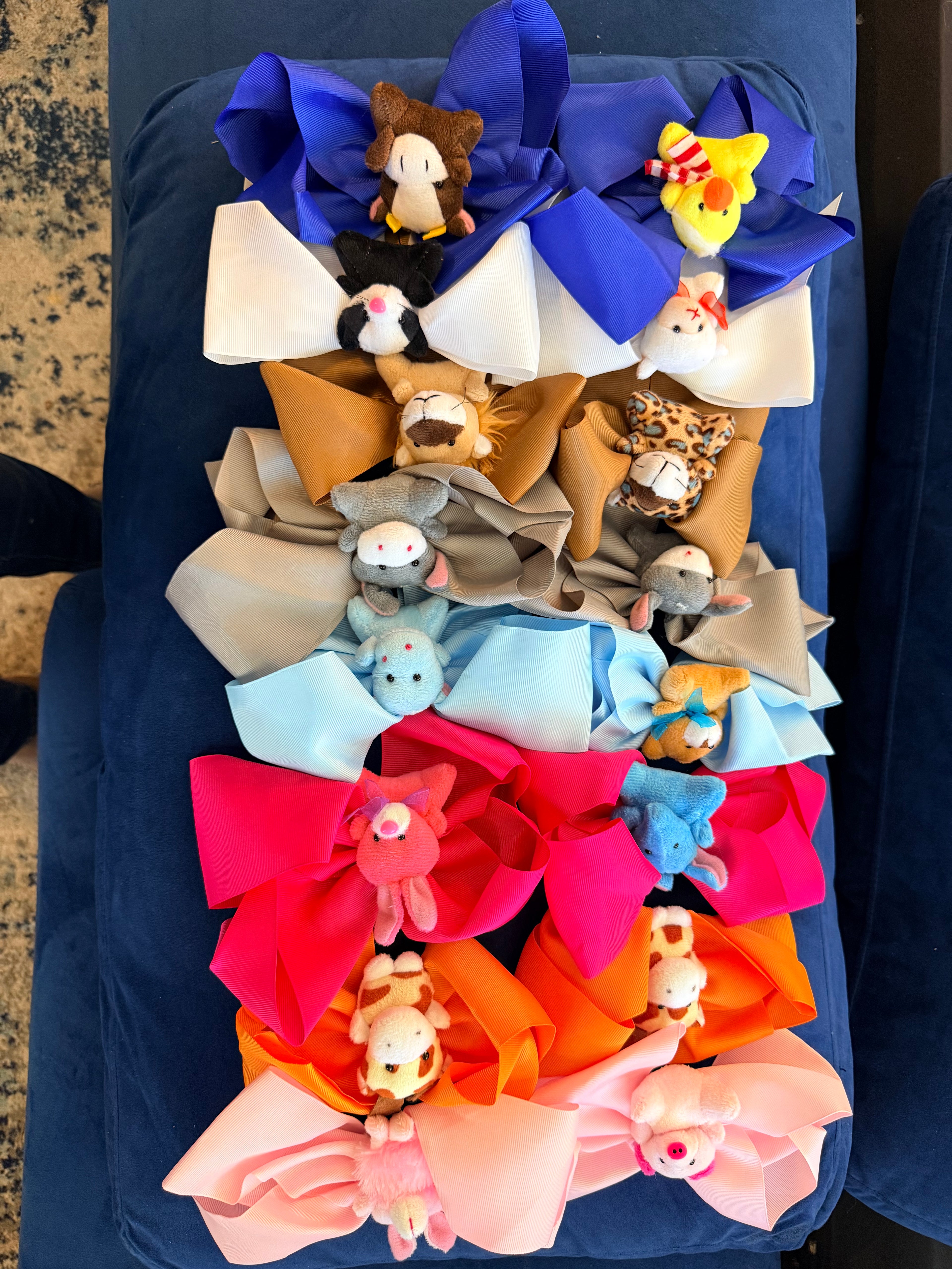 Teddy & Friends Hair Bows (Pack of 10)