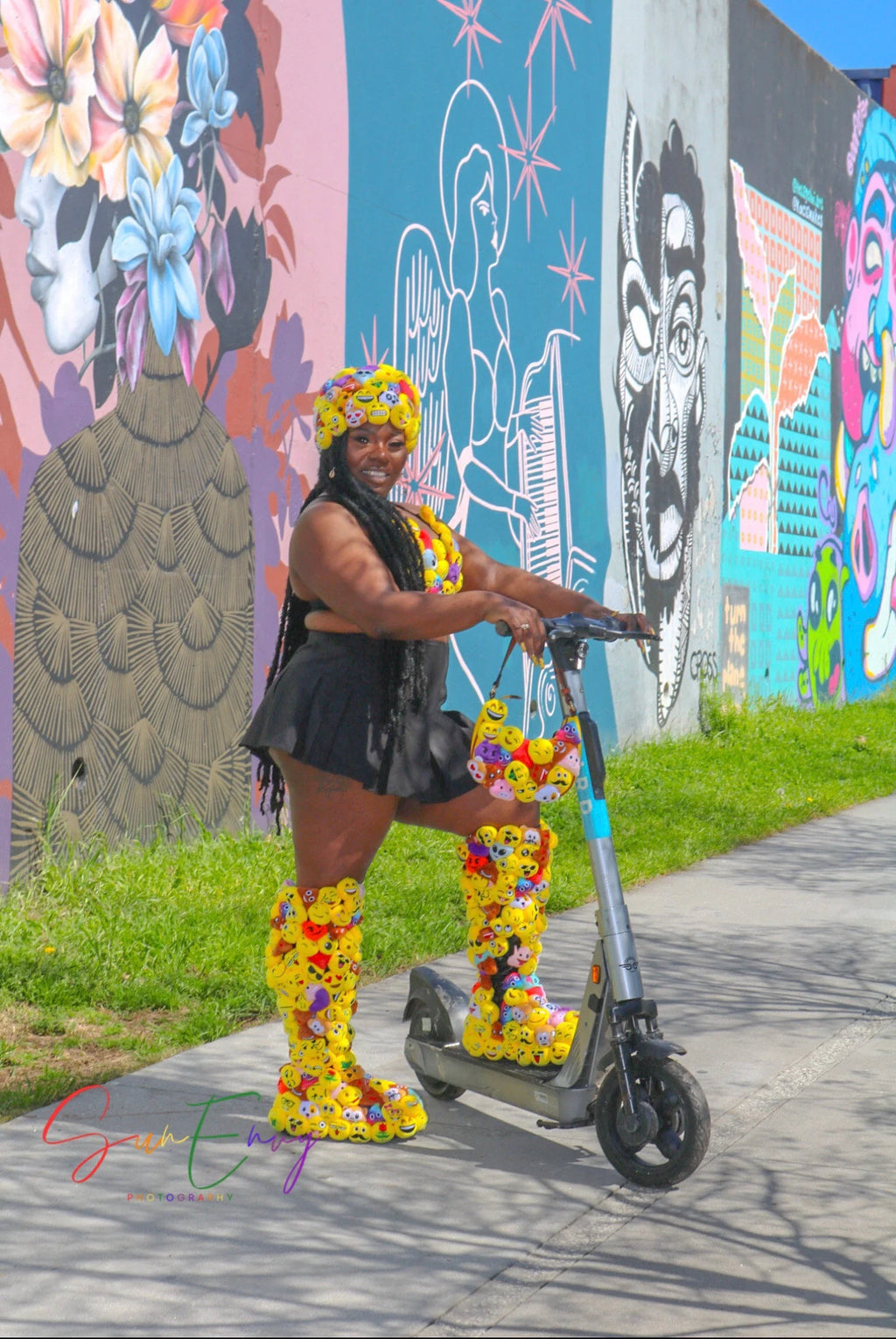 Delaina Made It Thigh High Emojis Boots ©️