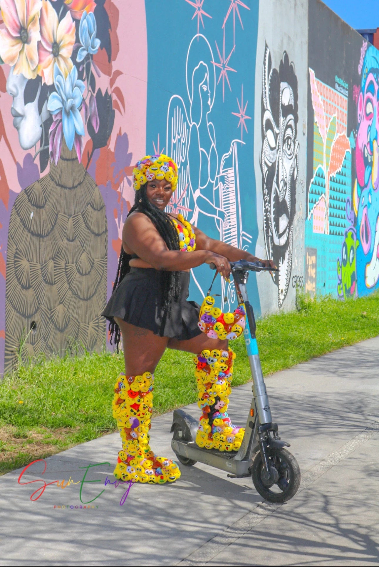 Delaina Made It Thigh High Emojis Boots ©️