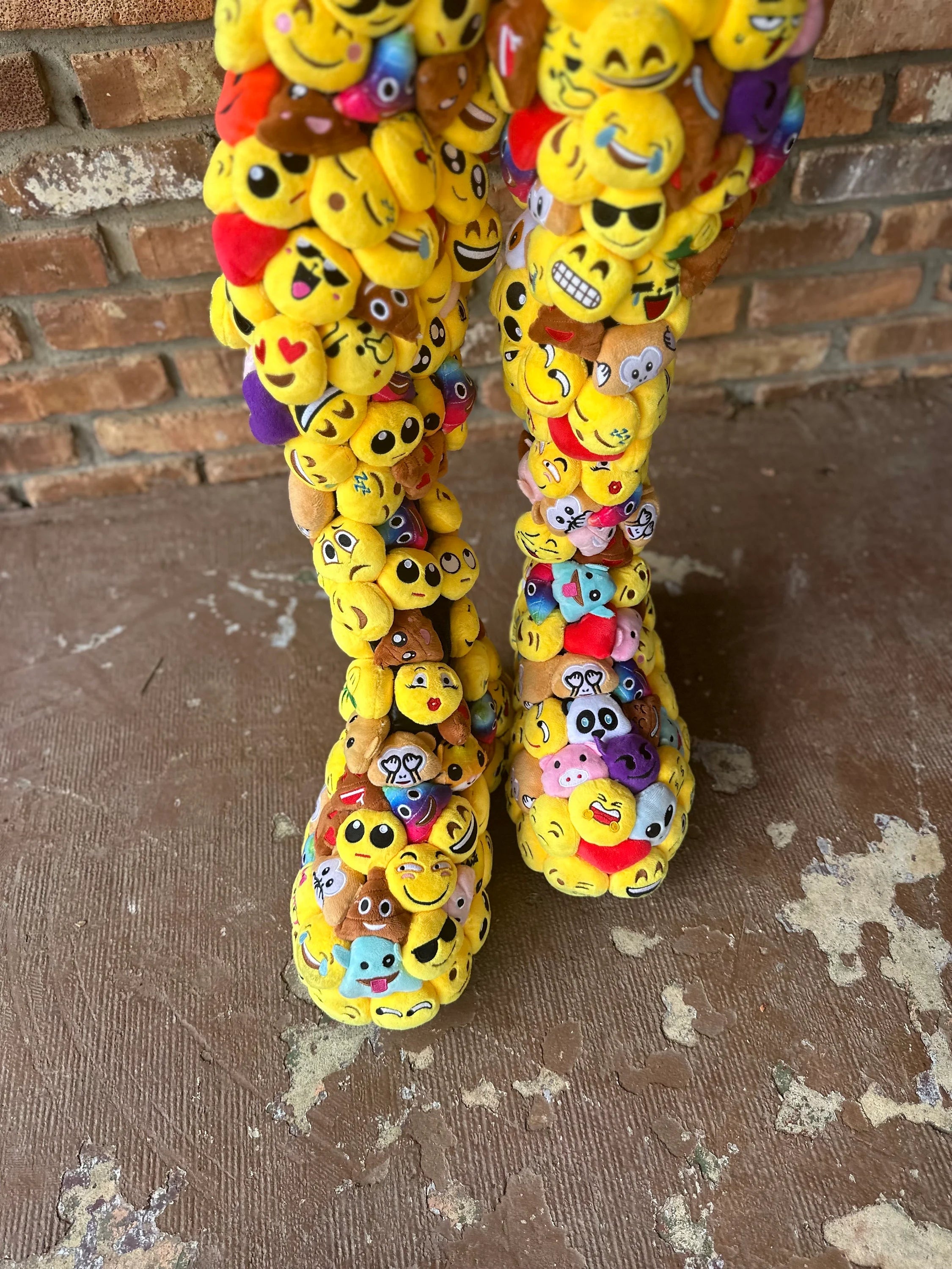 Delaina Made It Thigh High Emojis Boots ©️