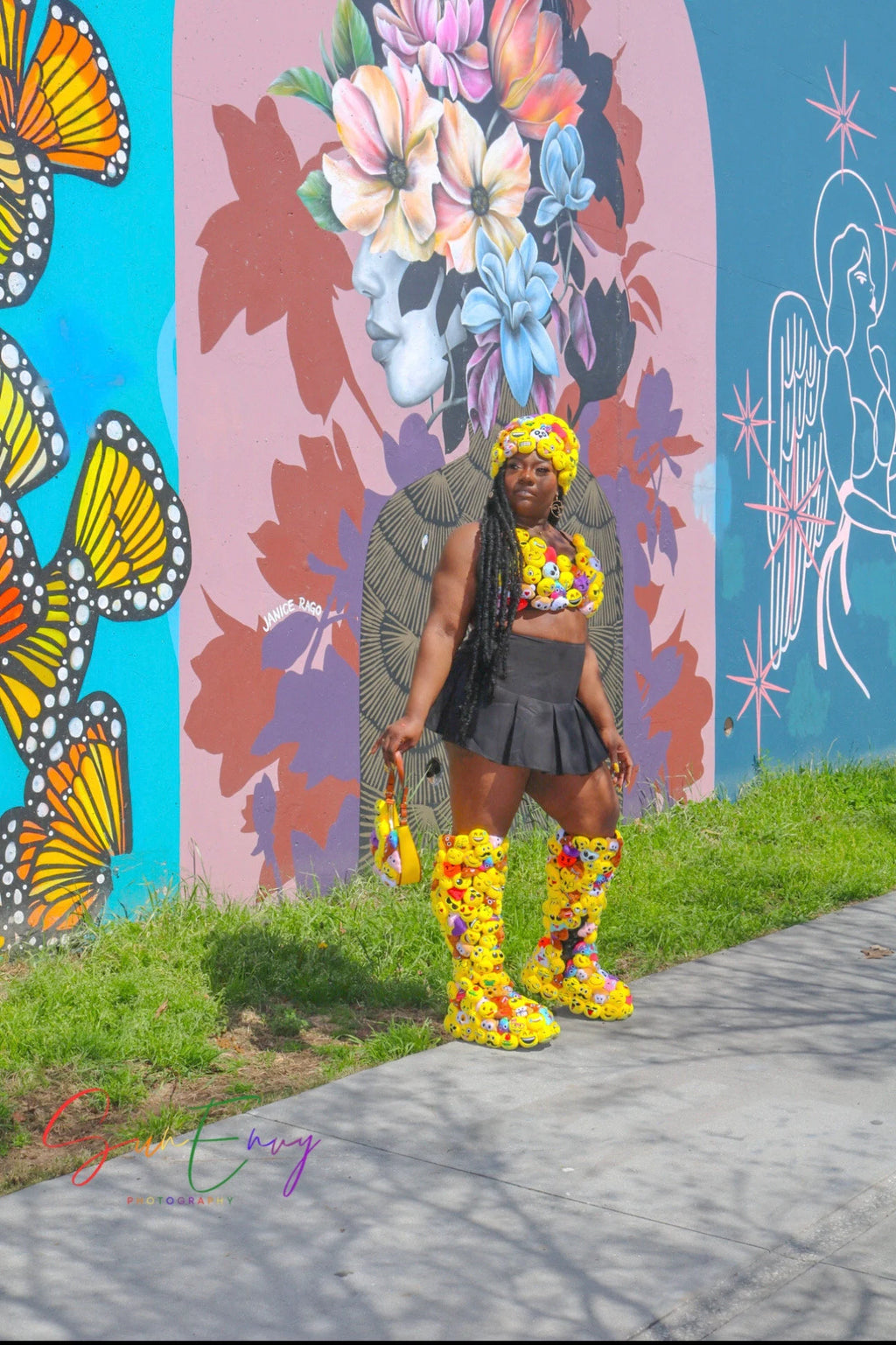 Delaina Made It Thigh High Emojis Boots ©️