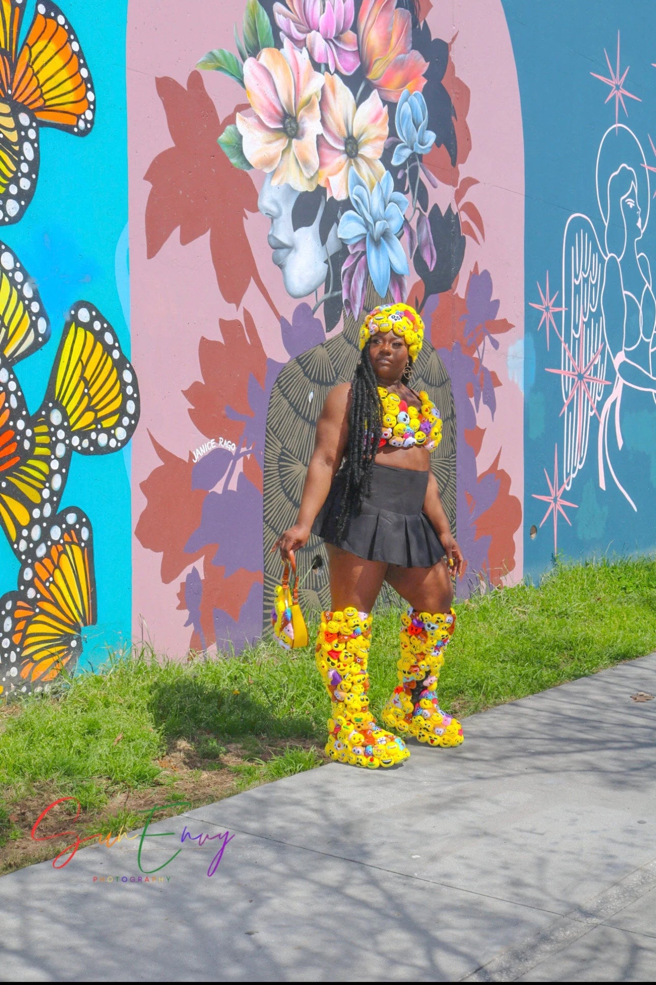 Delaina Made It Thigh High Emojis Boots ©️