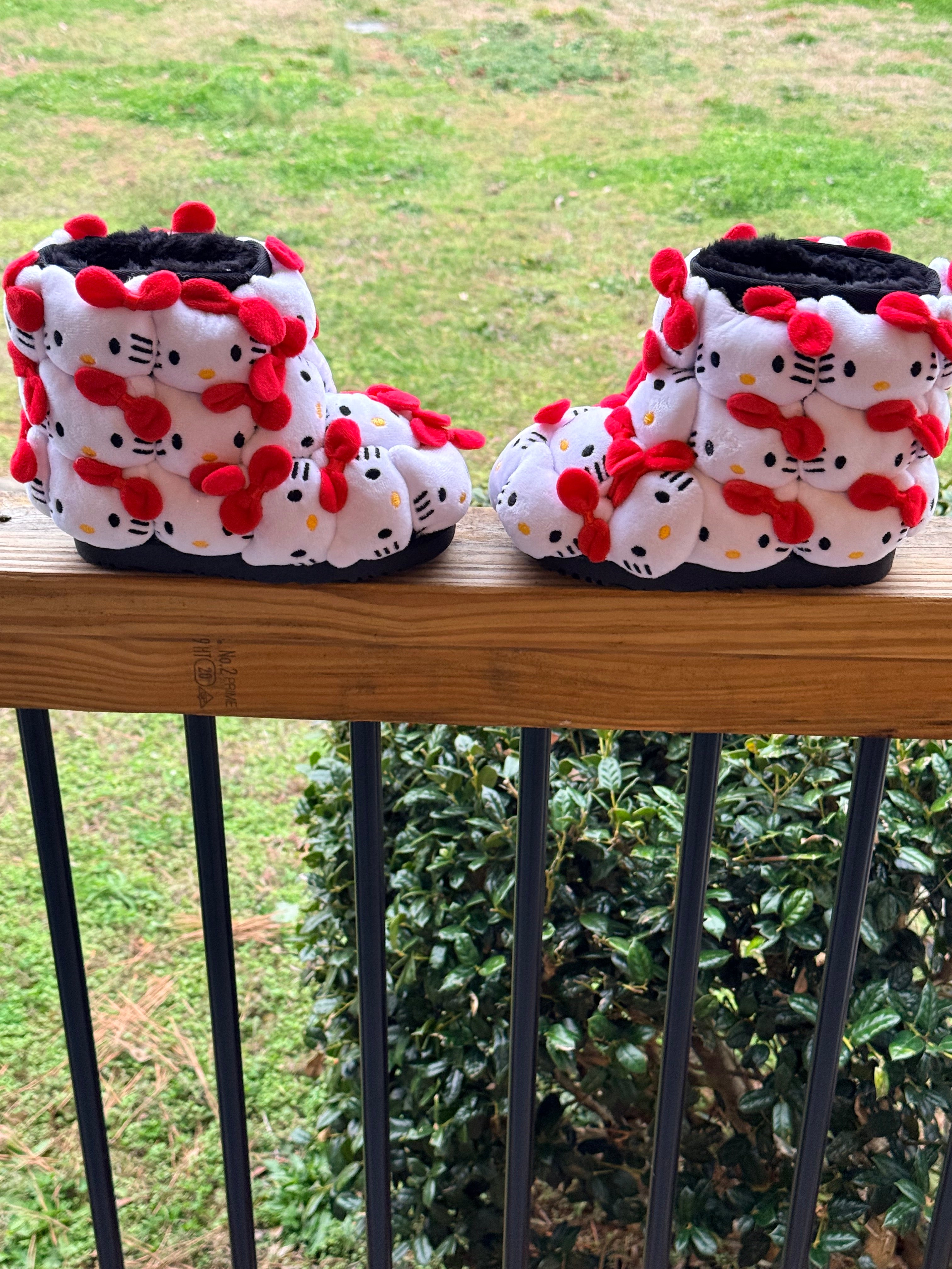 Children Red Hello Kitty Boots